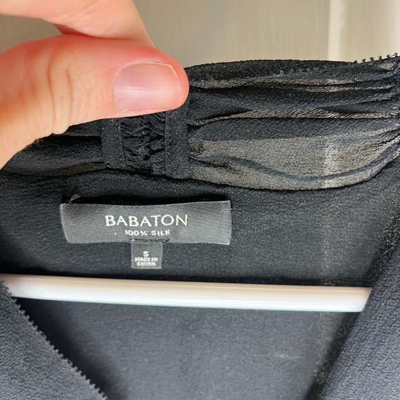 Aritzia Babaton Ainsley sheer sleeveless  blouse - Picture 4 of 4